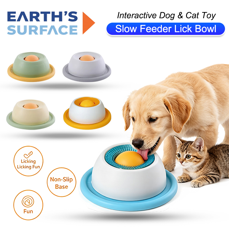 Dog Puzzle Feeder Toy - ของเล่นสำหรับสัตว์เลี้ยงแบบใหม่ที่สามารถโต้ตอบได้ ช่วยส่งเสริมสุขภาพฟัน ชามขนมสำหรับฝึกให้สัตว์เลี้ยงกินเองช้าๆ ช่วยให้สัตว์เลี้ยงผ่อนคลายได้เอง เหมาะสำหรับสุนัขและแมว