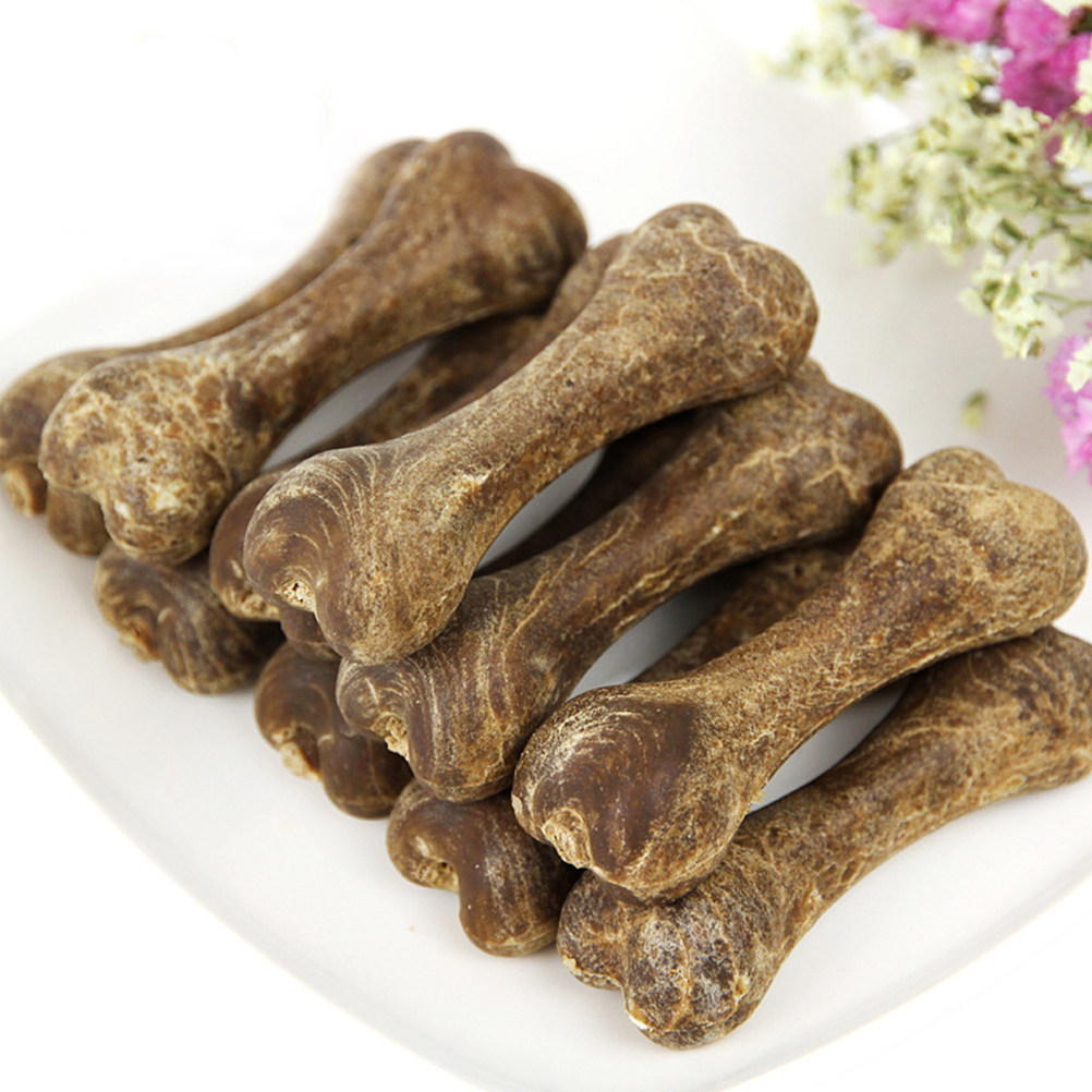 Teeth Cleaning Dog Chew Bone - 5 ชิ้น กระดูกสำหรับสุนัขกัดเล่น ทำความสะอาดง่าย สำหรับลูกสุนัข บรรเทาอาการฟันขึ้น