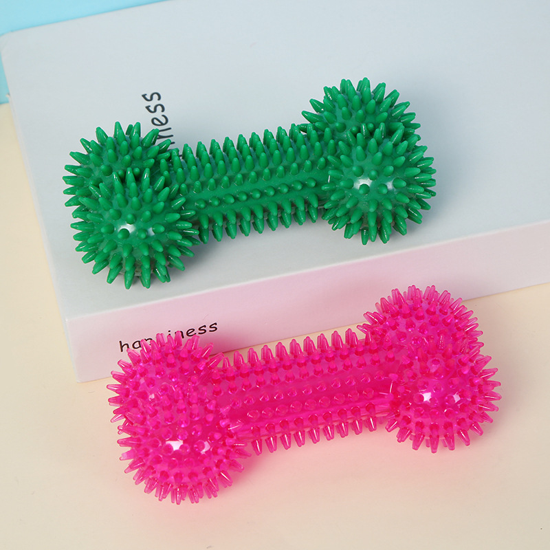 ของเล่นสุนัขกัดแทะ รูปทรงกระดู - Interactive Squeaky Plush Dog Toy บทวิจารณ์และราคา
