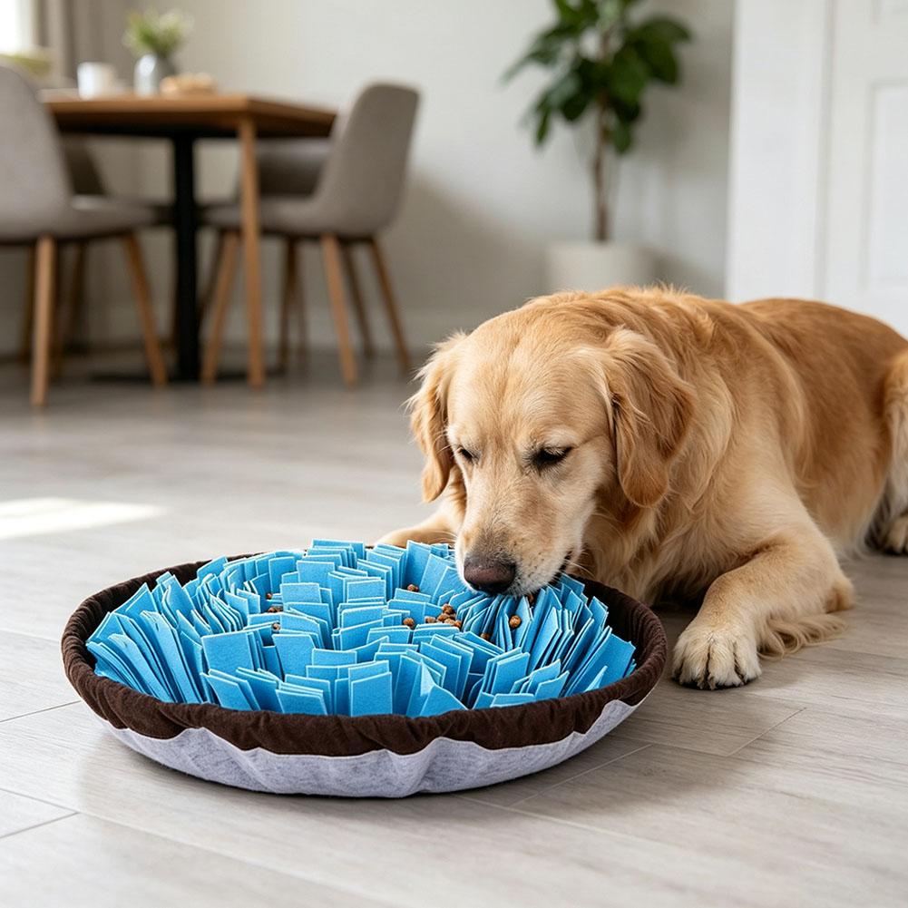 แผ่นฝึกดมกลิ่นสำหรับสุนัข ของเ - Dog Puzzle Feeder Toy บทวิจารณ์และราคา