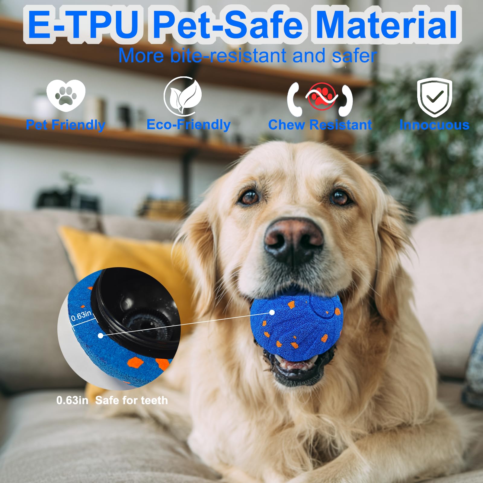 ลูกบอลสุนัขแบบอินเทอร์แอคทีฟ,  - Automatic Moving Dog Ball บทวิจารณ์และราคา
