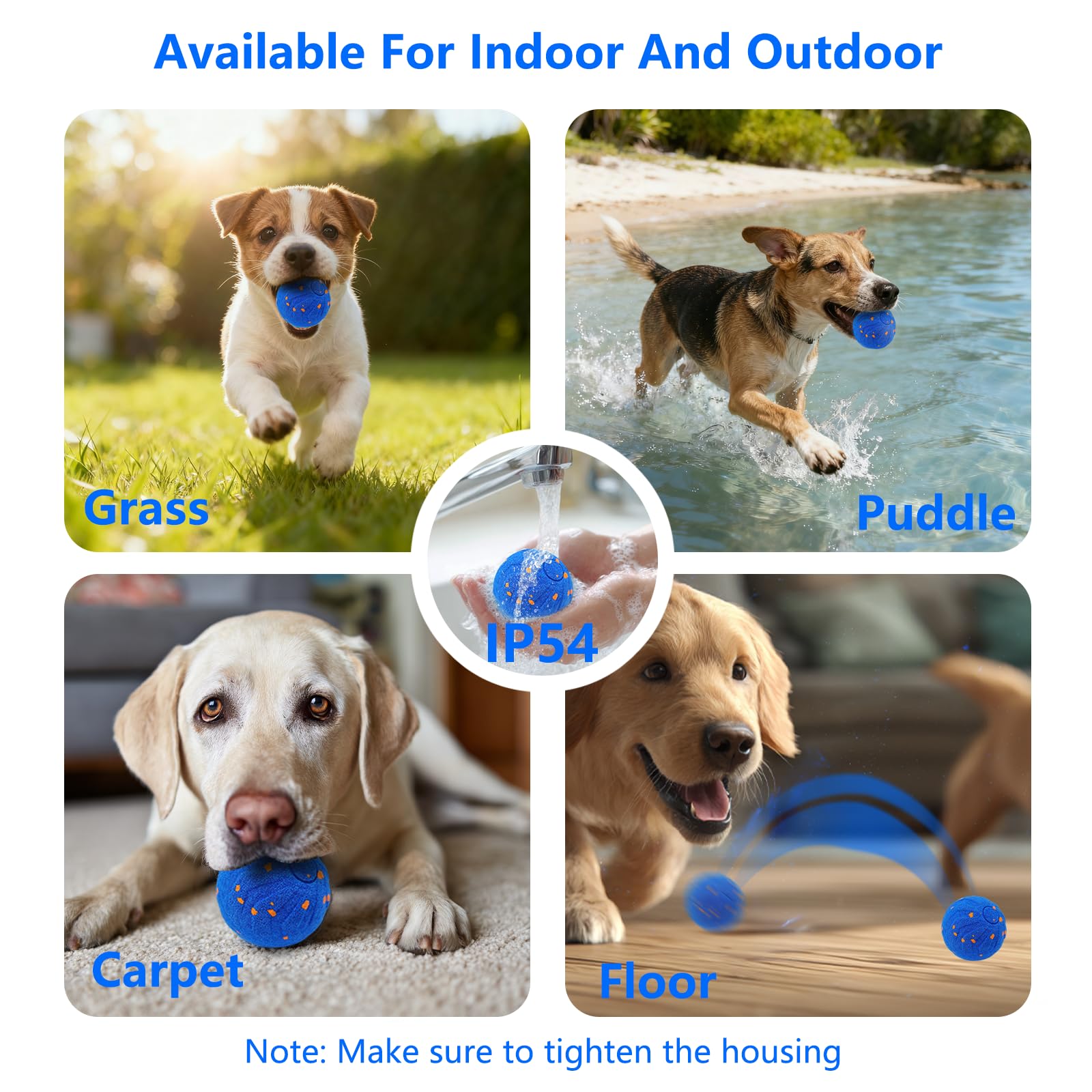 ลูกบอลสุนัขแบบอินเทอร์แอคทีฟ,  - Automatic Moving Dog Ball บทวิจารณ์และราคา