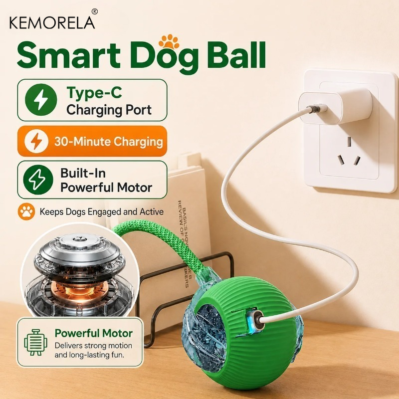 ของเล่นลูกบอลอัจฉริยะสำหรับสุน - Automatic Moving Dog Ball บทวิจารณ์และราคา