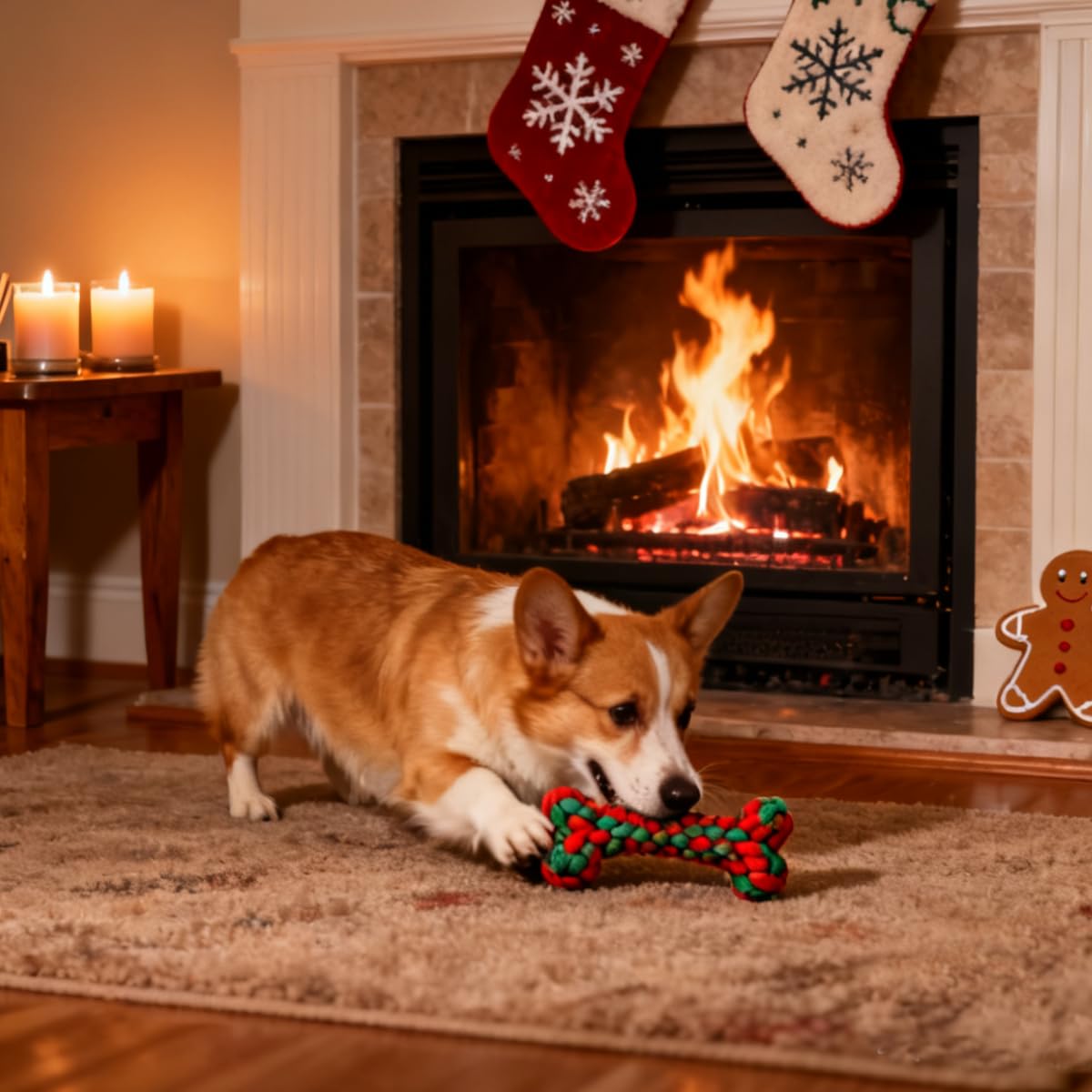ของเล่นสำหรับสุนัขทำจากเชือกฝ้ - Teeth Cleaning Dog Chew Bone บทวิจารณ์และราคา
