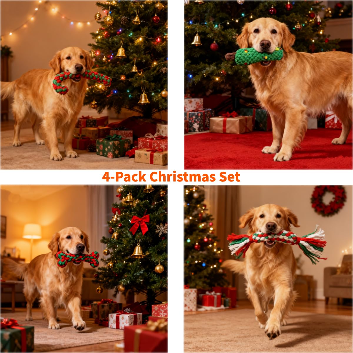 ของเล่นสำหรับสุนัขทำจากเชือกฝ้ - Teeth Cleaning Dog Chew Bone บทวิจารณ์และราคา